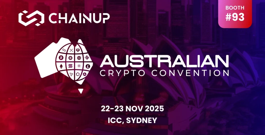 Join the Vanguard of Crypto at the Australian Crypto Convention with ChainUp